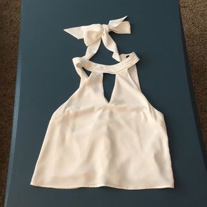 White dress top from Lulus